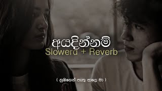 Ayadinnam Lofi slowed and reverbed | නුඹගෙන් පැතු ආලෙ මා  | Shanuka Ekanayaka | HADOX MUSIC