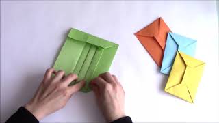 Origami Zarf Yapımı - Kağıttan Zarf - Origami Envelope