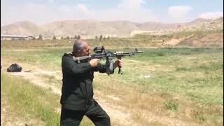 تیراندازی سردار پاکپور با تیربار ثعبان//Shooting the IRGC commander with a machinegun