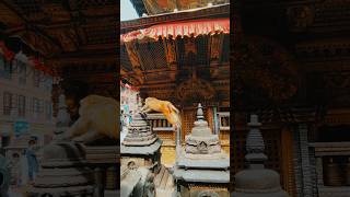 A #nimble #monkey jumps across the #Buddhist stupas of #Swayambhu #Mahachaitya. #travel #kathmandu