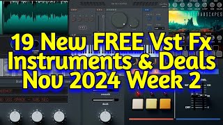 19 Best New FREE Effect Plugins, Instruments, Samples & Black Friday Deals - NOVEMBER 2024 Week 2