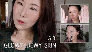 eng] 피부자극없이 화장 잘받는✨ 꿀광피부✨만드는법 l저자극클렌징 l파데바르는법 (feat.건조하고 예민한 피부 모여라~)