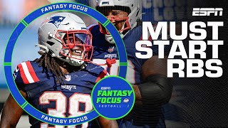 Best RBs to start in Week 10 | Fantasy Focus 🏈