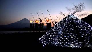 河口湖　冬の七夕祭り・冬花火【富士河口湖町】(フルHD映像)