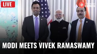 PM Modi in US Live: PM Modi Meets Vivek Ramaswamy, Key Talks on Future Ties| Donald Trump Modi Meet