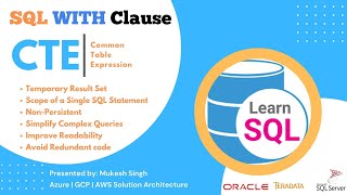 SQL - How to write SQL CTE Queries using WITH Clause