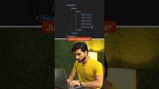 Junior Developer 🤡 VS Senior Developer 🤓#web #webdeveloper #webdevelopment #coding #programming