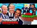 US Presidents Play Minecraft Bed Wars!