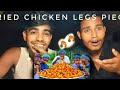 FRIED CHICKEN LEGS | 500 Crispy Chicken Leg Fry Recipe Cooking in Village | Fried Leg Piece