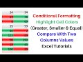 How to Compare two Columns in Excel | Conditional Formatting Cells