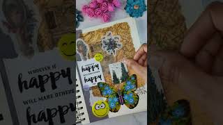 Junk journal spread. Easy junk journal idea. #junkjournal #shorts #youtubeshorts #journal