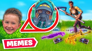 teaching a 7 YEAR OLD how to do memes...