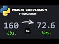 Python weight conversion exercise 🏋️