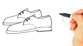 How to draw a Pair of Shoes Step by Step
