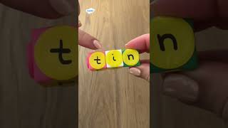CVC word cubes #phonics