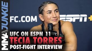 Tecia Torres talks snapping four-fight skid | UFC on ESPN 11 post-fight interview