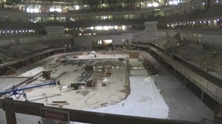 TCU plays Dickies Arena's first college game