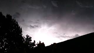 Thunderstorm Atmosphere - Real Lightning Video - Heavy Thunderstorm Sounds 12 Hours for Sleeping