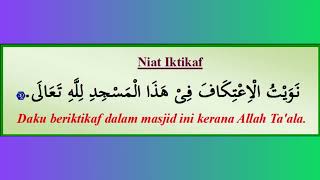 niat iktikaf