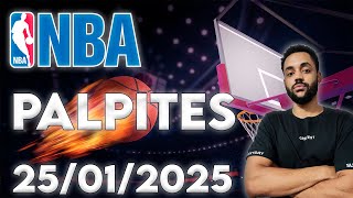 PALPITES NBA DE HOJE 🏀 PARTIDAS + JOGADORES 🏀 - 25/01/2025