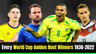 Every FIFA World Cup Goolden Boot Winner from 1930 to 2022 | Football Makes Me Crazy