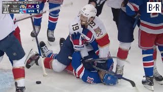 Chaos Breaks Out After Rangers Goal vs. Panthers in Game 2 | 2024 Stanley Cup Pl