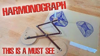 ❇️ Made a harmonograph!!! One can look at it FOREVER!!! Entertaining video! ❇️