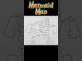 How To Draw Mermaid Man | SpongeBob SquarePants #shorts #drawing #art #spongebob