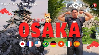 Polyglot Shocks Japanese and Tourists in Osaka! | Vlog #1