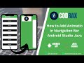 How to Add Animation in Navigation Drawer in Android Studio Java | Source Code | Codrax