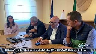 Stellantis, il presidente della regione Roberti in piazza con gli operai