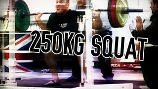 Richard Gozdecki - 540LB / 245kg SQUAT - BDFPA British Finals 2013