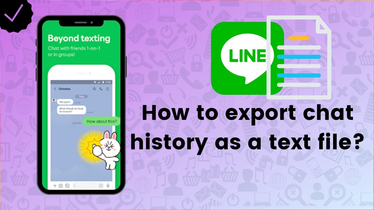 How To Export Chat History As A Text File On Line? - Line Tips - YouTube