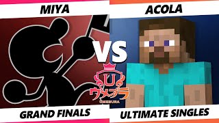 Umebura 10 GRAND FINALS - Acola (Steve) Vs. Miya (Game \u0026 Watch) Smash Ultimate - SSBU