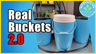 Self-Watering Real Buckets 2.0 for Cannabis Growers