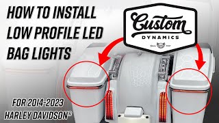 Custom Dynamics Low Profile LED Saddlebag Lights for 2014-2023 Harley Davidson® Motorcycles