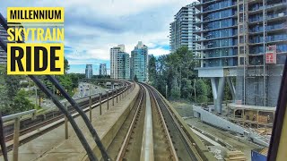 Vancouver Ride 🇨🇦 - Millennium Line, VCC-Clark to Moody Centre Station (Narrated)