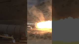 NASAs FullScale Space Launch System Rocket Booster Test #shorts