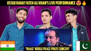 Indian Boys Reacts To Ustad Rahat Fateh Ali Khan "RAAG" 😍🔥 At Nobel Peace Prize Concert