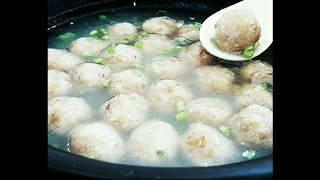 【1分鐘學年菜】香Q美味 素鮑丸子 Vegan Pleurotus Eryngii Ball Soup ビーガンエリンギボールスープ