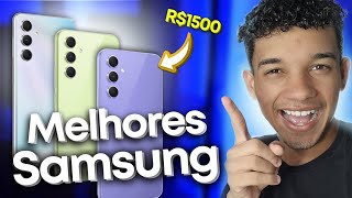 TOP 3 MELHORES celulares SAMSUNG GALAXY até R$1500 para COMPRAR em 2023 - Bom e Barato!