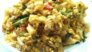 காலிப்பிளவர் முட்டை பொறியல் | Cauliflower Egg Side dish Recipe | Tamil food factory