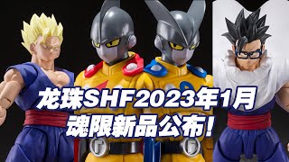 【濤光玩具箱】萬代龍珠SHF2023年1月魂限定新品公布！龍珠超劇場版超級英雄角色伽馬1號2號登場！但是居然淪為孫悟飯超級賽亞人那美克星形態的配件包？