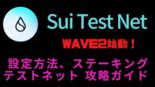 【給付金狙い】SUI Testnet（スイテストネット）開始！攻略方法！