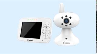 MiniBoss Moniteur Bébé 3 5 LCD Babyphone Vidéo Couleur Caméra Surveillance Sans Fil VOX Vision Noctu