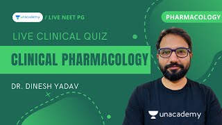 Live Clinical Quiz |  Clinical Cases in pharmacology ( PGMEE ) | Dr. Dinesh Yadav