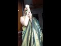 amazon festive look ep 2 saree shorts silksaree styling greensaree