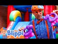 Blippi Visits Amy's Playground and Learns Colours | Educational Videos for Kids