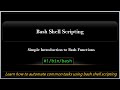 Introduction to Functions | Bash Shell Script