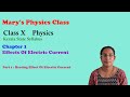 Class X Physics - State Syllabus - Chapter - 1 Effects of electric current - Part - 1